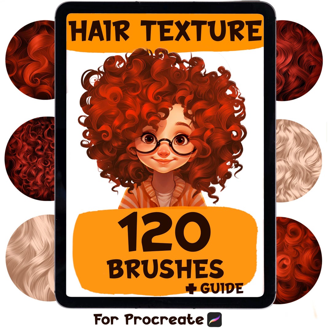 127 Procreate Pinsel Texture Hair. Lockige Frisur Textur Glieder Pinsel für  Procreate. Anime Manga Dual Color Pinsel. Charakter Design - Etsy Österreich, image size:1080x1080