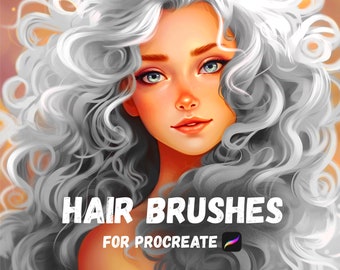 25 hair brushes for Procreate
