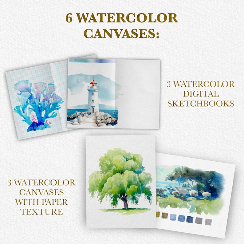Realistic Watercolor Brushes for Procreate 270 Mega Set - Etsy