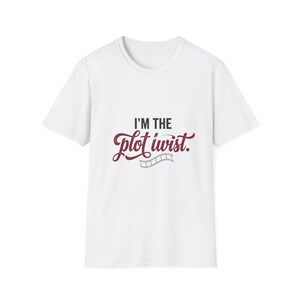 Jag är plottwisten T-shirt | Filmrulletypografi