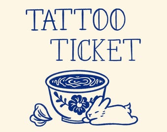 Tattoo Ticket // Tattoo Permission // DIGITAL DOWNLOAD