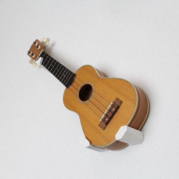 Slanted Ukulele Small Guitar Wall Mount | Screws & Dowels included