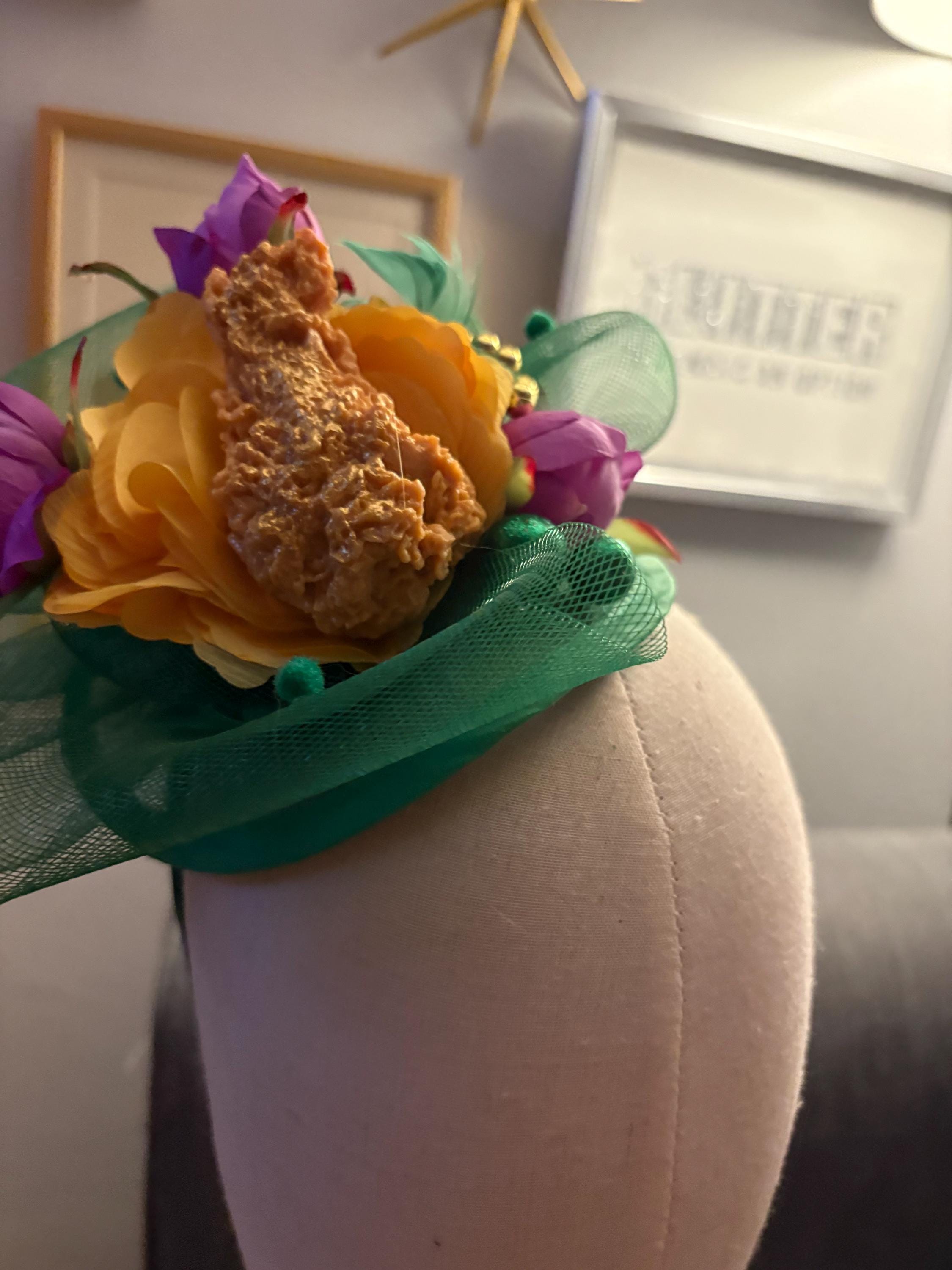 Chicken Fascinator - Etsy display picture 3