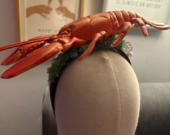 Faux Hummer und Seegras Stirnband
