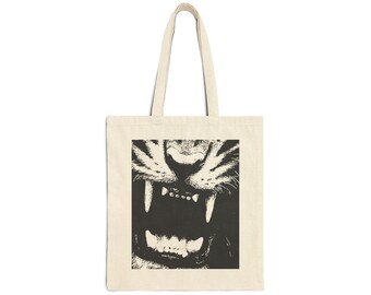 TIGER Tote Bag | Glossy Type Canvas Tote