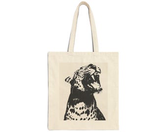 THE CHEETAH Graphic Tote Bag | Glossy Type Canvas Tote