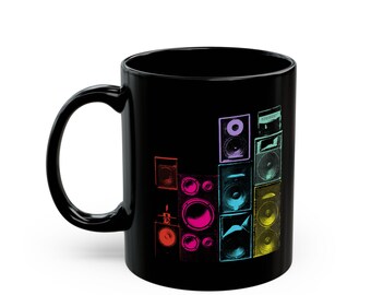 Speakers Up  Mug | Inspirational Quote, Abstract Pastel Artwork