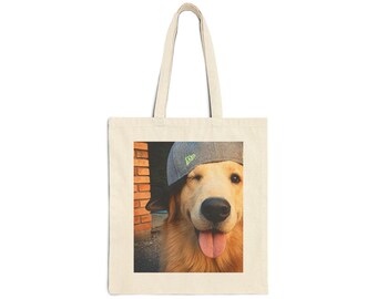 DOG SWAG Graphic Tote Bag | Glossy Type Canvas Tote