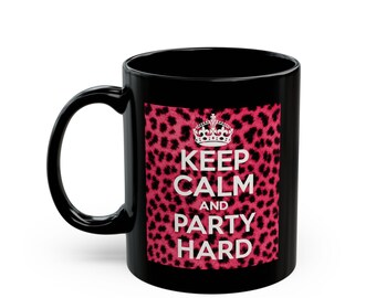 Party Life Mug | Inspirational Quote, Abstract Pastel Artwork
