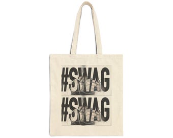 The #SWAG Graphic Tote Bag | Glossy Type Canvas Tote