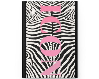 ICON-dagboek, mat hardcover notitieboek | Monochroom lelieblad