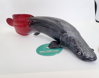 Arapaima, pirarucu, 3D printed and hand painted model, 18in