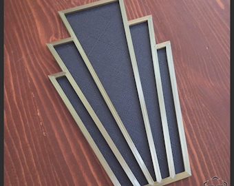 Art Deco Accessoire | Wanddekoration | Kunststoff-Applikation | 3D Gedruckte Dekoration | ADQ1