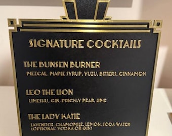 Customized Art Deco Plaque | 3D Printed Decoration