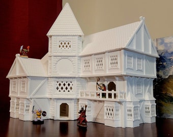 Fantasy Tavern | D&D Miniature Building | Tabletop Set Piece | 3D Printed TTRPG Building