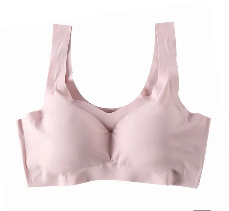 Nearly Me #530 Soft Seamless Cup Pocket Bra - Post Mastectomy & Lumpectomy Support Bra With Breathable Pockets