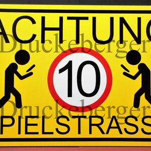 3D Kinder Sicherheit Warnschild Vorsicht spielende Kinder