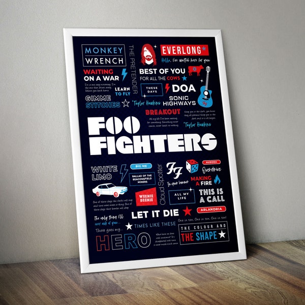 Foo Fighters Poster Print – High Quality Print / A4 / A3