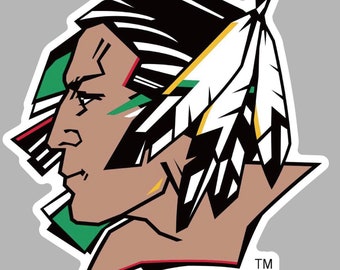 Fighting Sioux 5” Decal (2 pack)