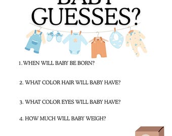 Baby Shower Game