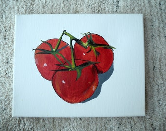Tomato Bunch Canvas Painting
