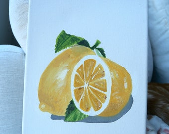 Lemon Canvas Painting