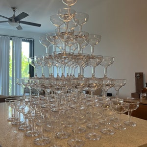 Acrylic Champagne Tower Assembled image 5