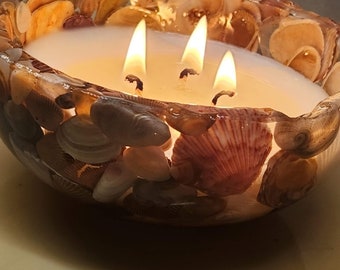 Candle 3 Wick REFILL ONLY for Seashell bowl only