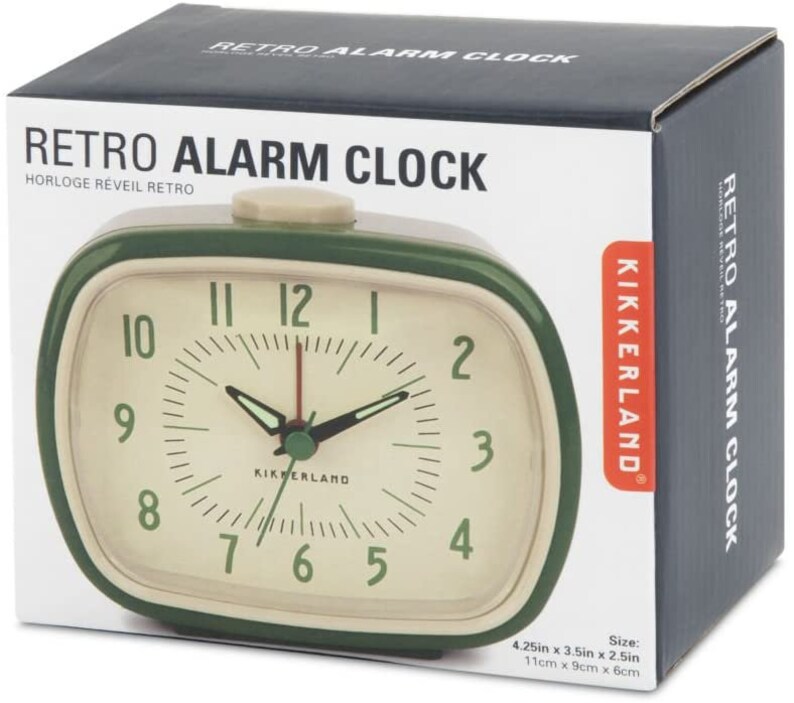 Kikkerland Retro Alarm Clock Etsy