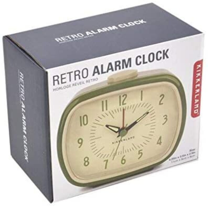 Kikkerland Retro Alarm Clock Etsy