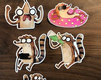Rigby - Regular Show Vinyl Stickers Set 1