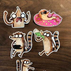 Rigby - Regular Show Vinyl Stickers Set 1