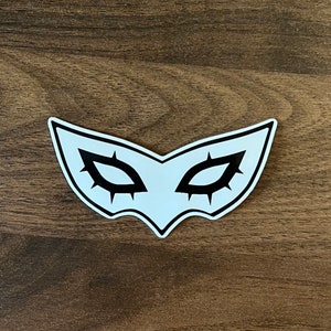Persona 5, P5 - Joker Phantom Thief Mask, Glossy Vinyl Sticker