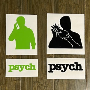 Psych TV Show - Shawn Spencer, Psychic Detective Vision and Pineapple Decals