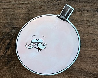 Pops Face -  Regular Show Vinyl Sticker