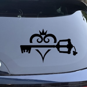 Kingdom Hearts - Logo and Keyblade Mashup Combo - Vinyl Decal