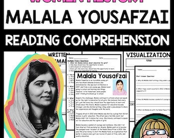 Malala Yousafzai Biography- Women's History Month Reading Comprehension Passages