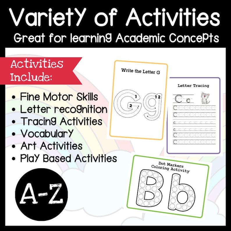 Toddler Curriculum Activities Preschool Pre-K Kindergarten Learning Bundle Activity Worksheets , Coloring , Dot To Dot, Printable image 2