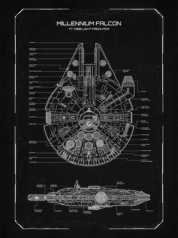 スターウォーズ特許プリント3枚セット | スターウォーズの設計図