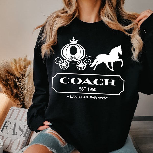 Pumpkin Carriage Coach Luxury Brand Inspired Graphic Sweatshirt Sweater Youth and Adult