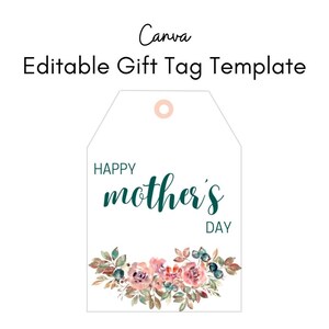 Emerald Mother&#39;s Day Gift Tags | Printable Gift Tags | Instant Download | Mothers Day Gift Tag | Happy Mother&#39;s Day | Printable Mothers Day