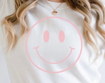 Smiley Face PNG, Smiley Face, Trendy PNG, Popular PNG, Smiley Face Clipart, Smiley Face Shirt, Pink Smiley,, Happy Png, Png for Sublimation