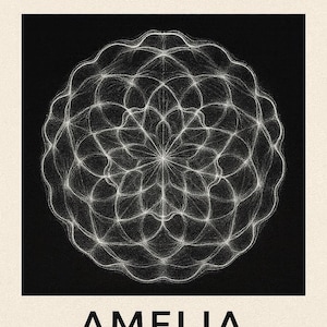 Arte de Abundancia Personalizado de 888 Hz - Impresión de Frecuencia de Riqueza Infinita - Mandala con Nombre Personalizado - Decoración para la Prosperidad | DESCARGA INSTANTÁNEA