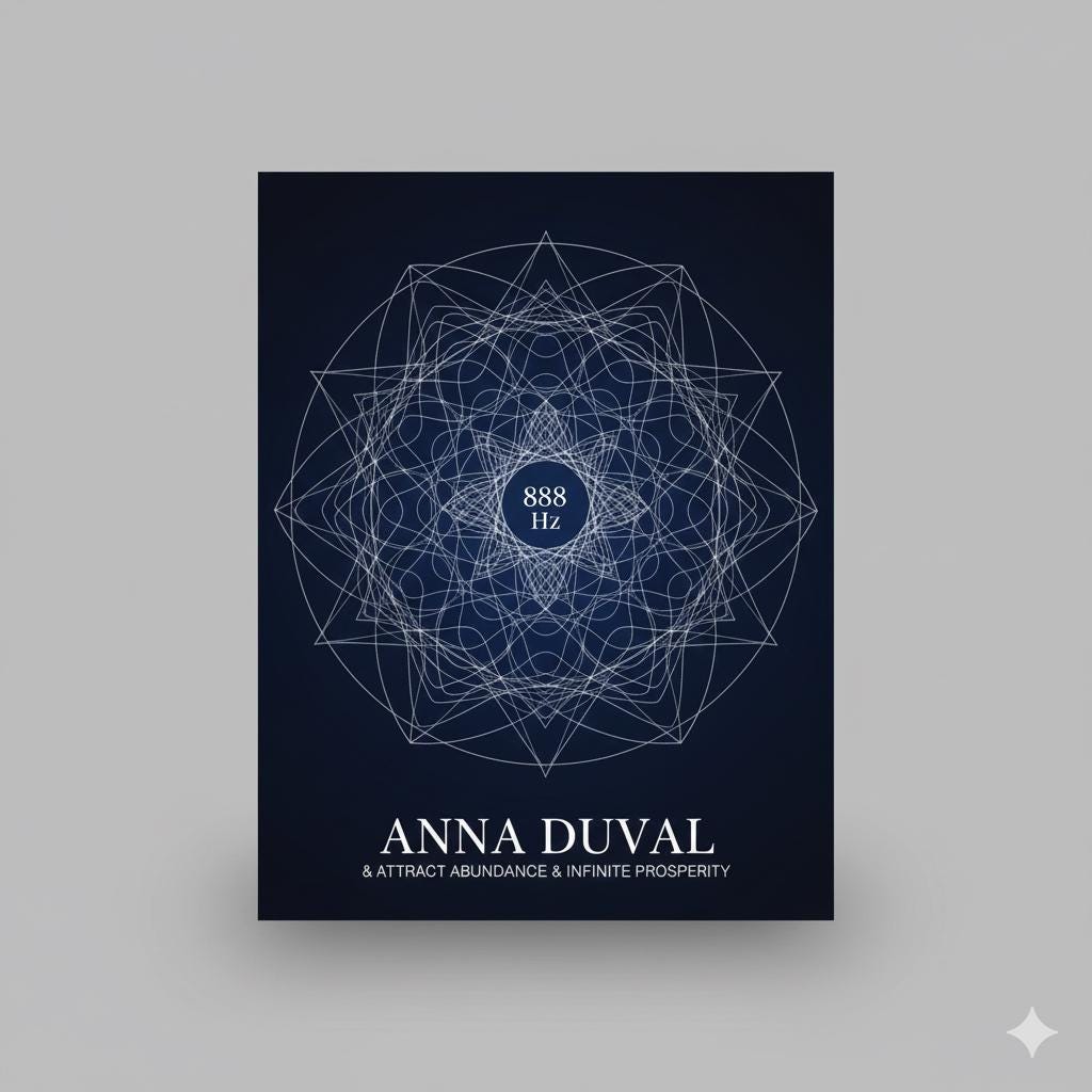 Personalized 888hz Abundance Art Infinite Wealth Frequency Print