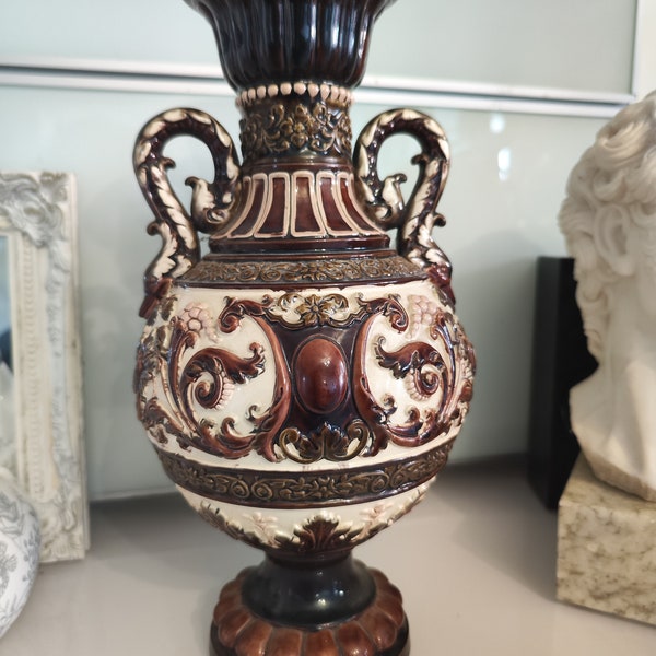 Art Nouveau Ceramic Glazed Vase