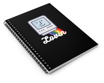 McLovin Vintage Mac Spiral Funny Geek Notebook - Ruled Line