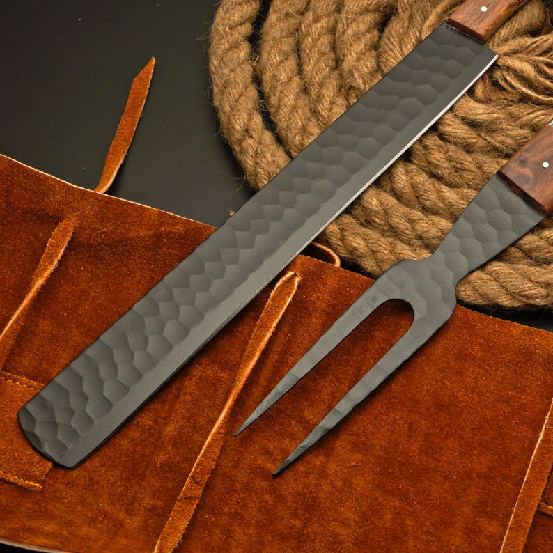 ExoticMetals Brisket Knife and Fork