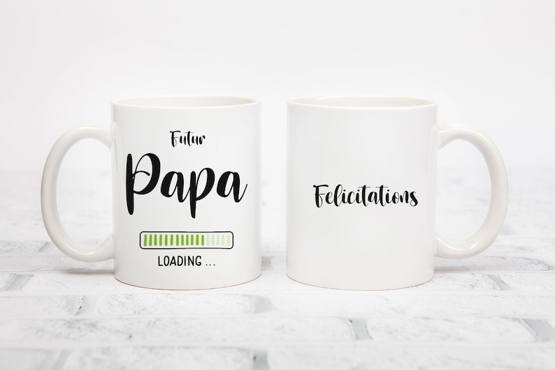 Mug personnalisé futur papa, maman, tasse en céramique, idée cadeau originale annonce d'une grossesse.LIVRAISON MONDIAL RELAY Point Relais image 6