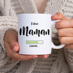 Mug personnalisé futur papa, maman, tasse en céramique, idée cadeau originale annonce d'une grossesse.LIVRAISON MONDIAL RELAY Point Relais image 2