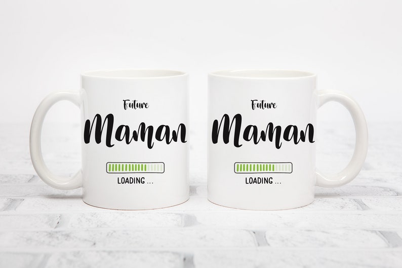 Mug personnalisé futur papa, maman, tasse en céramique, idée cadeau originale annonce d'une grossesse.LIVRAISON MONDIAL RELAY Point Relais Maman Face A seule